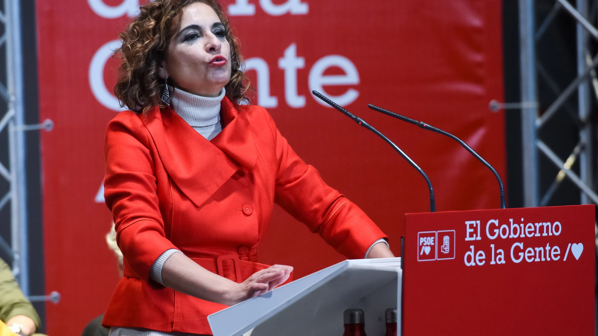 La vicesecretaria general del PSOE y ministra de Hacienda y Función Pública, María Jesús Montero