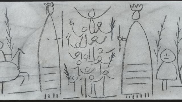Uno de los originales de Picasso para la fachada del Colegio de Arquitectos en Barcelona