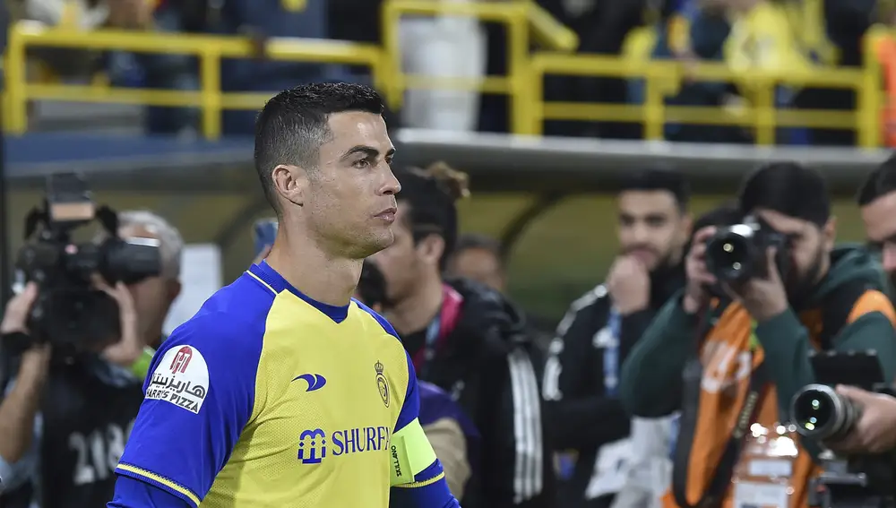 Cristiano Ronaldo, durante su último partido 