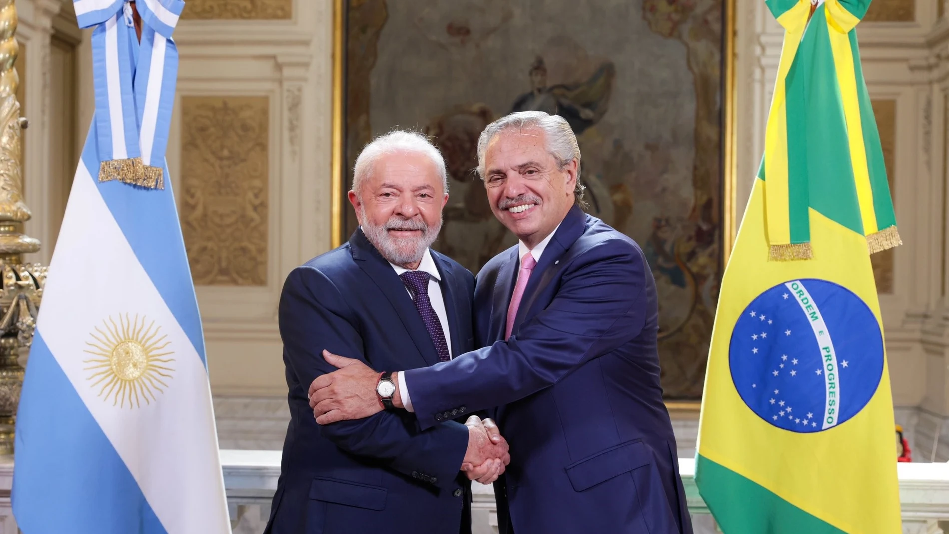 Encuentro bilateral entre el presidente de Brasil, Lula da Silva, y el presidente de Argentina, Alberto FernándezGOBIERNO ARGENTINA23/01/2023