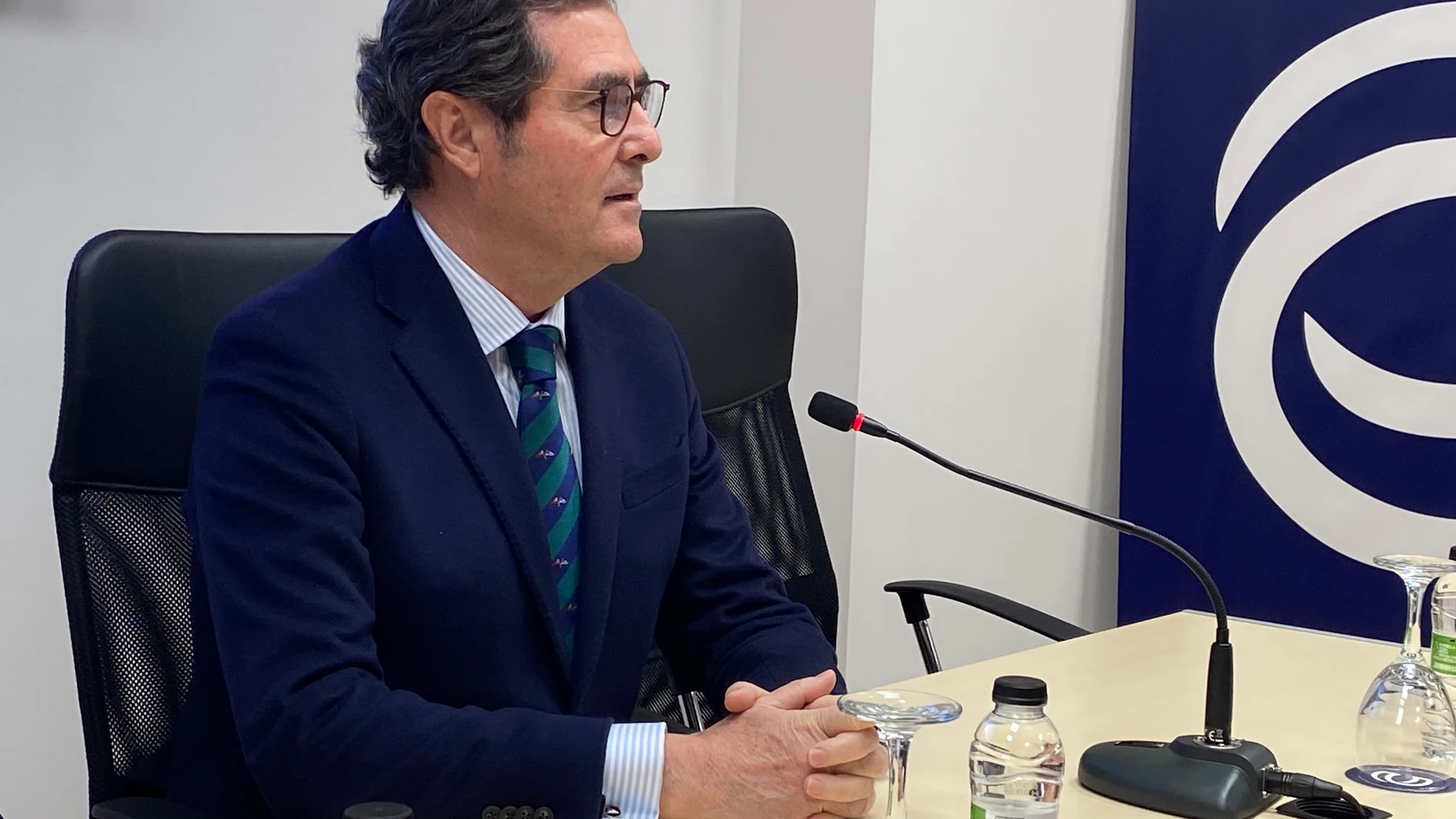El presidente de CEOE, Antonio Garamendi
