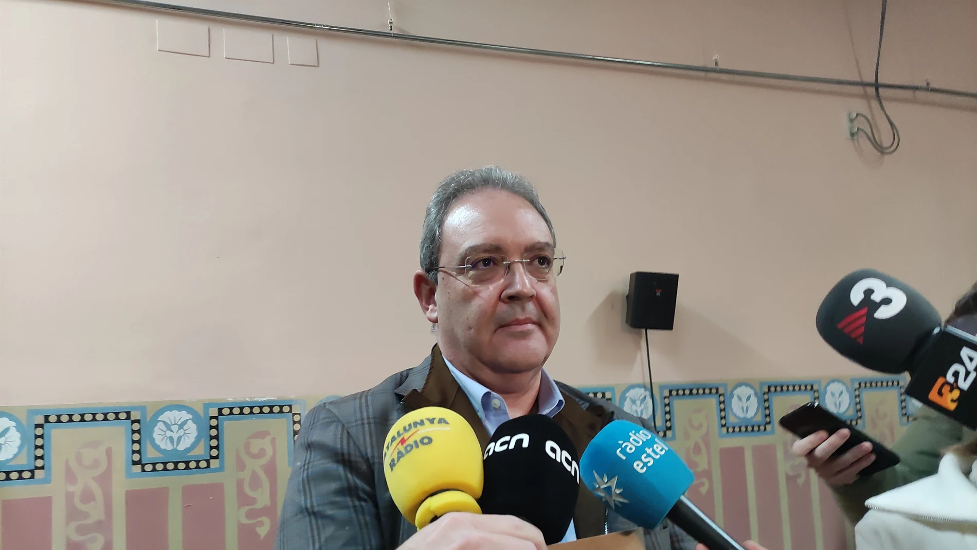 El secretario general de MC, Xavier Lleonart, tras la segunda reunión con SaludEUROPA PRESS