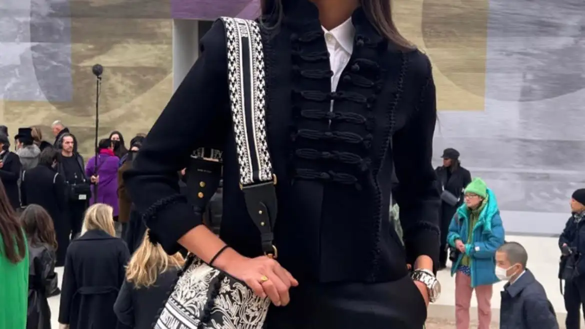 Victoria Federica en el desfile de Dior en París.