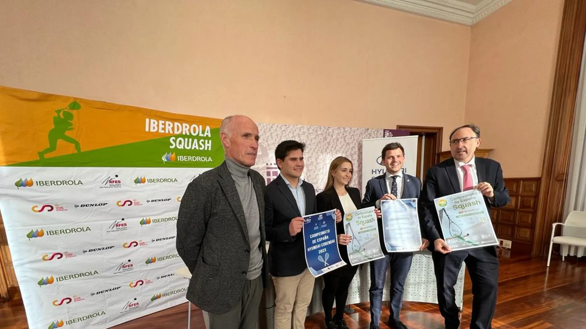 Presentación del Campeonato de España de Squasq que se celebrará en Palencia