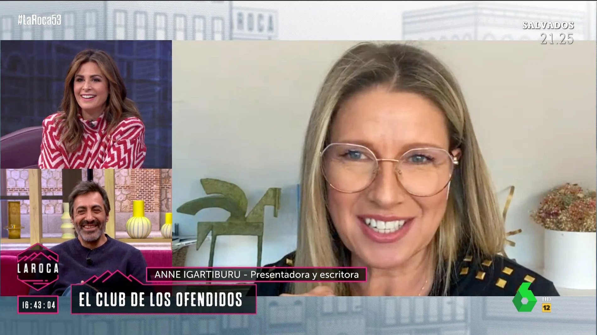 Anne Igartiburu entra en el programa de La Roca