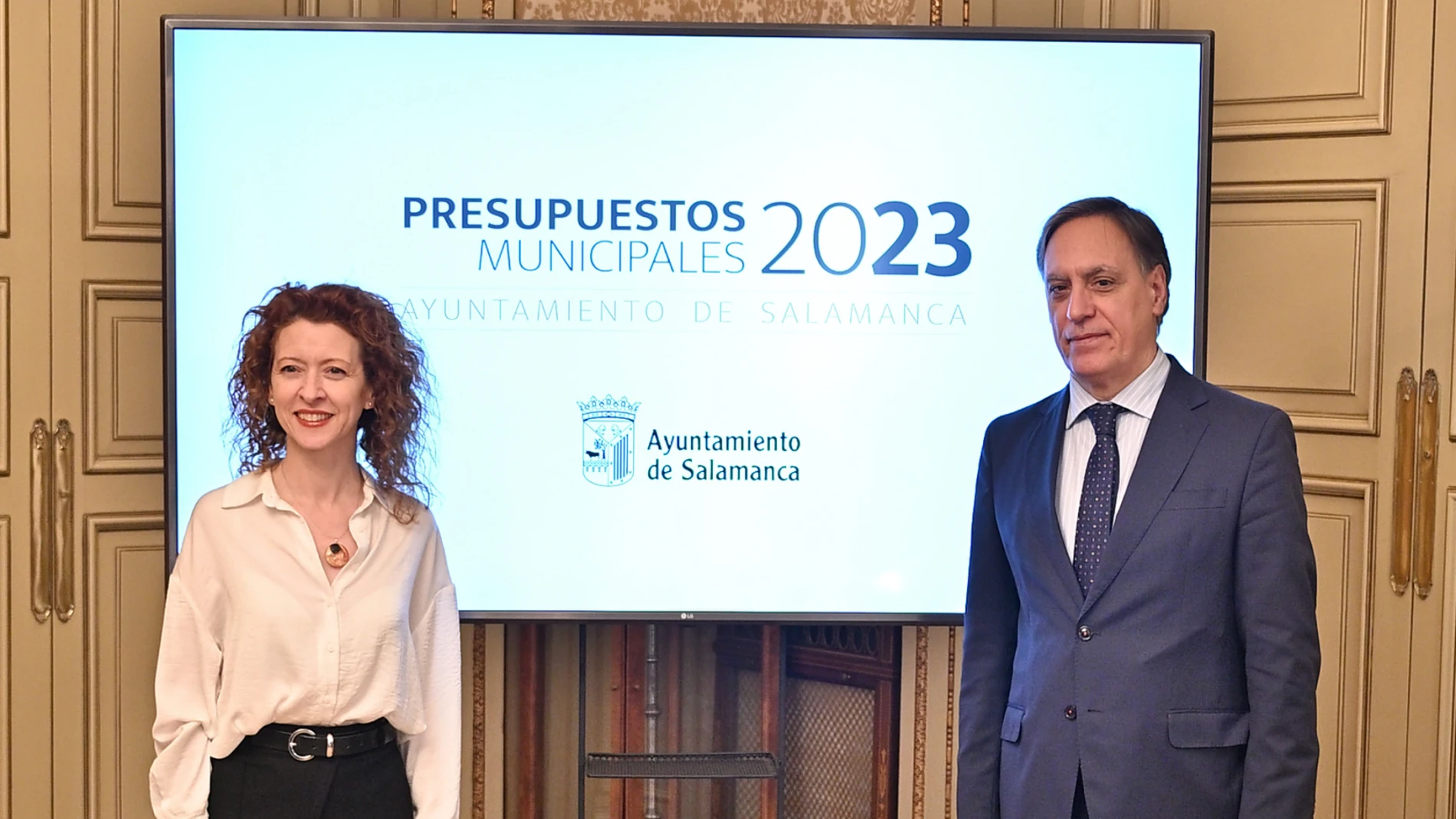 Carlos García Carbayo y Ana Suárez presentan los Presupuestos de Salamanca