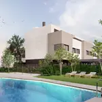 Imagen de Villas del Tíber, nuevo proyecto de viviendas unifamiliares en el barrio de Isla Natura-Palmas Altas, en Sevilla. METROVACESA