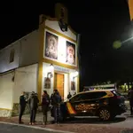 Detalle de la Iglesia de San Isidro tras el atentado.