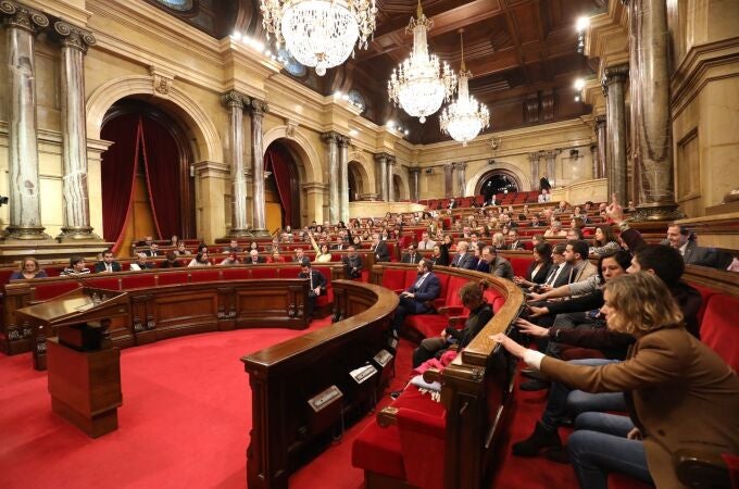 El pleno del Parlament durante una votación, a 25 de enero de 2023.PARLAMENT25/01/2023