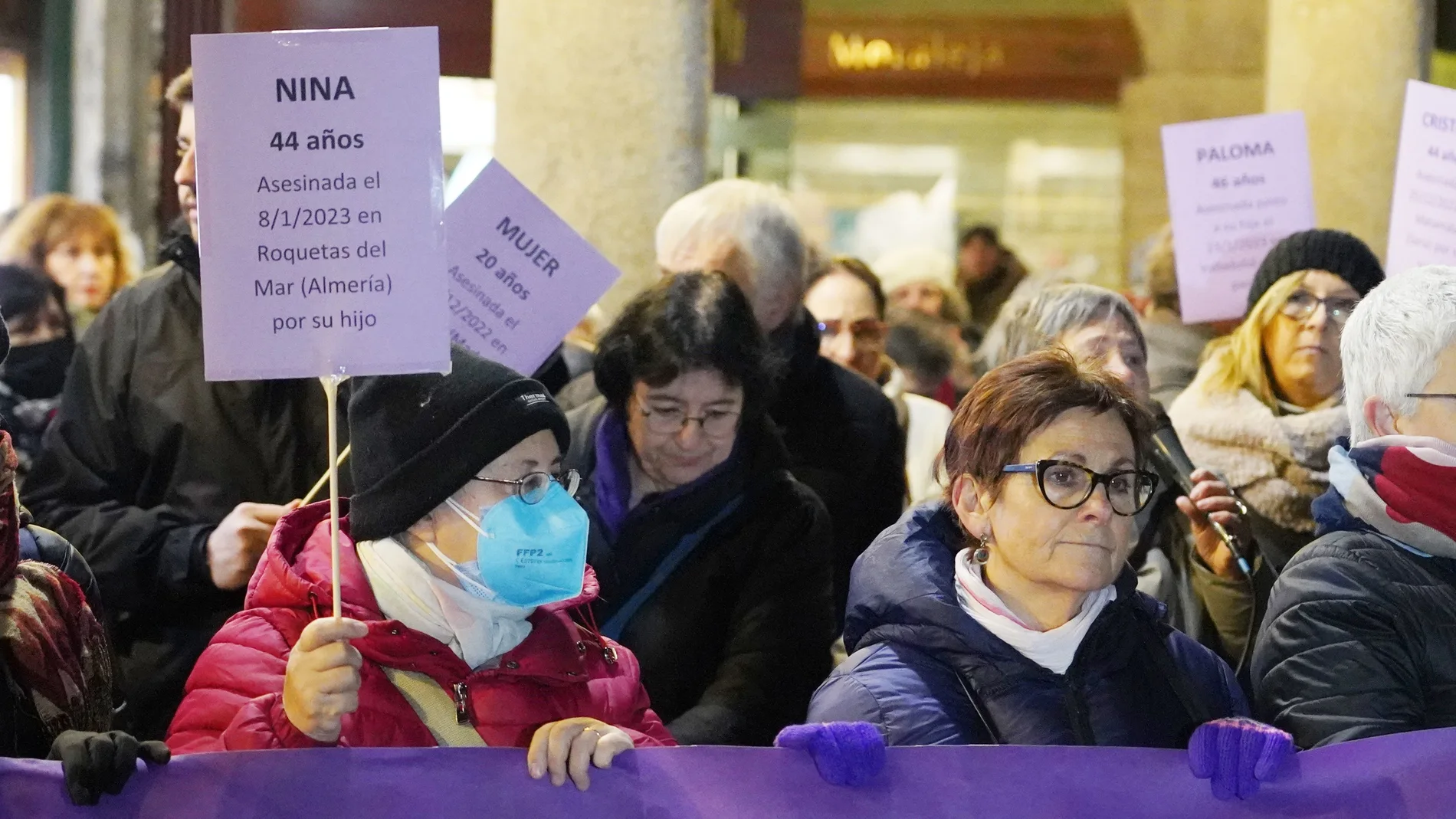 Manifestación en Valladolid contra de la violencia machista