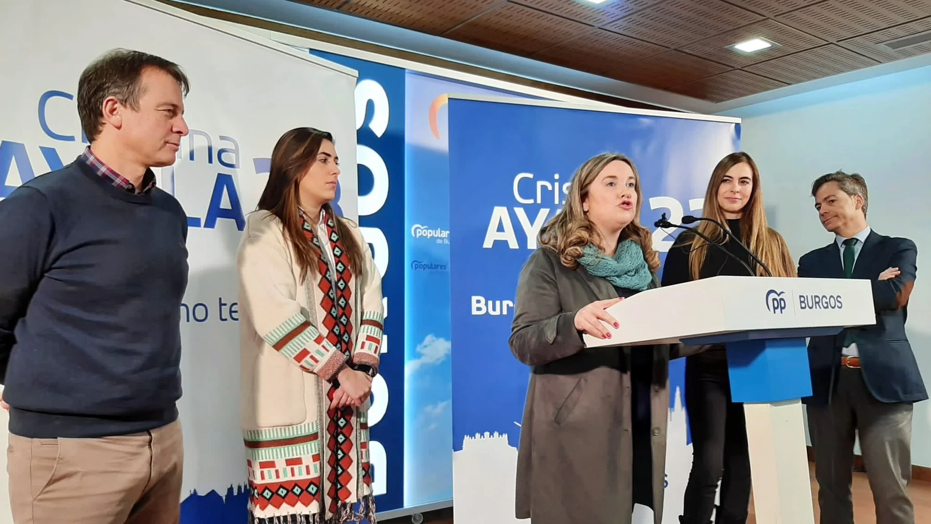 Cristina Ayala presenta la precampaña del PP de Burgos