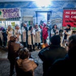 Protestas de sanitarios en Manoteras (Madrid)