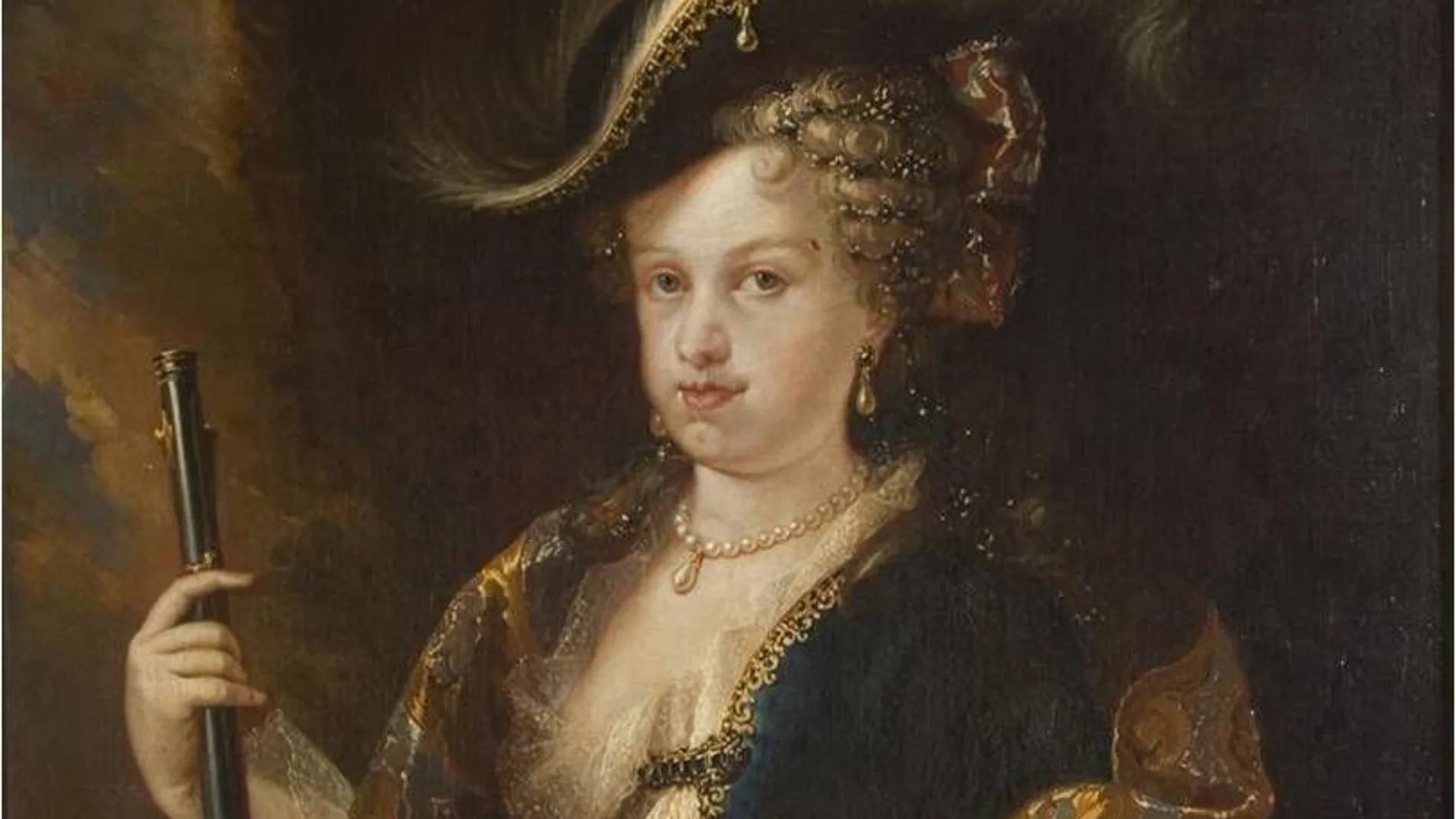 Retrato de María Luisa Gabriela de Saboya, pintado por Miguel Jacinto Meléndez 