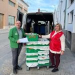 Donación de Mercadona a Cruz Roja en Marchena (Sevilla). MERCADONA
