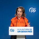 La secretaria general del PP y portavoz del Grupo Popular en el Congreso de los Diputados, Cuca Gamarra.
