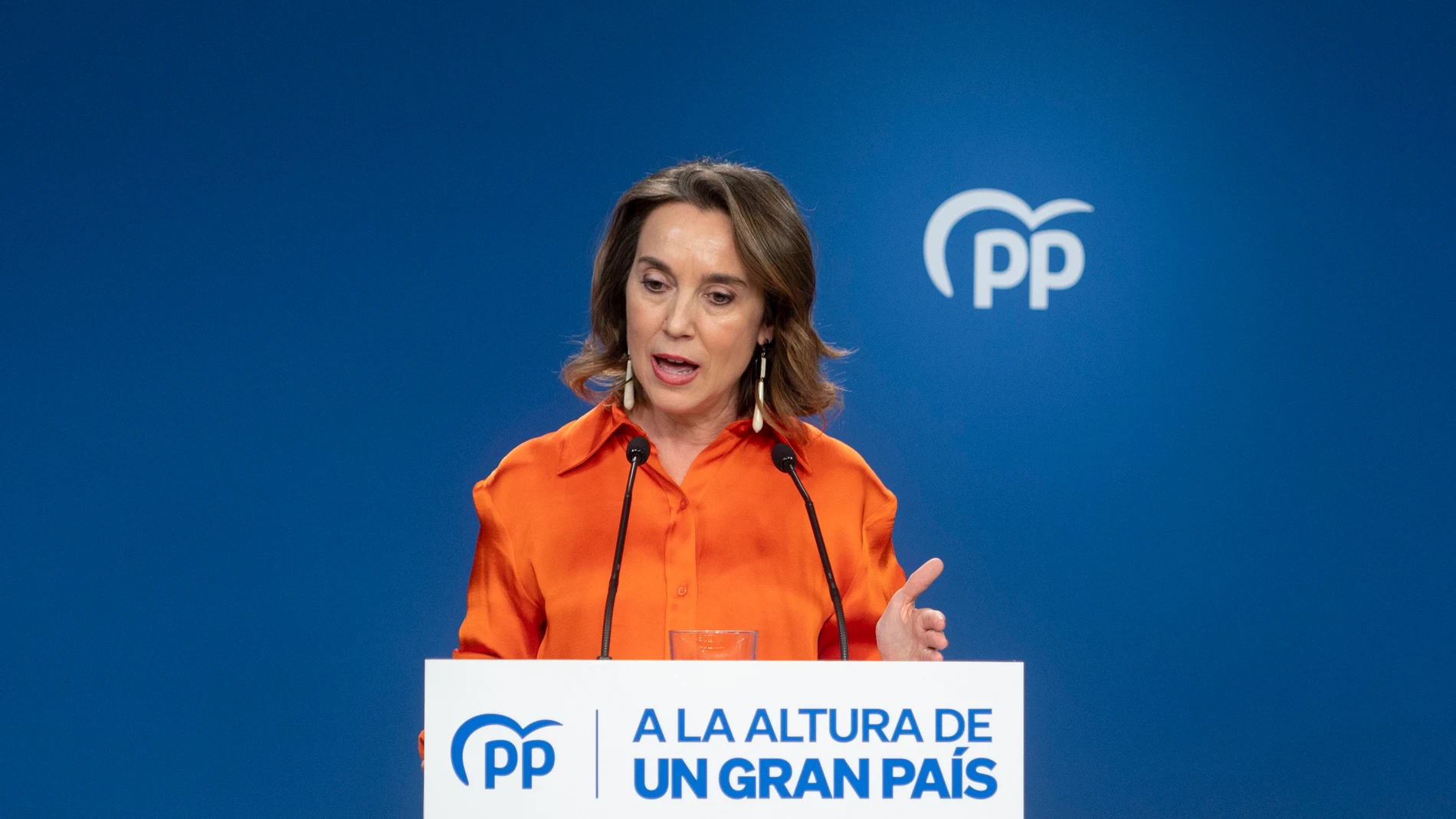 La secretaria general del PP y portavoz del Grupo Popular en el Congreso de los Diputados, Cuca Gamarra.