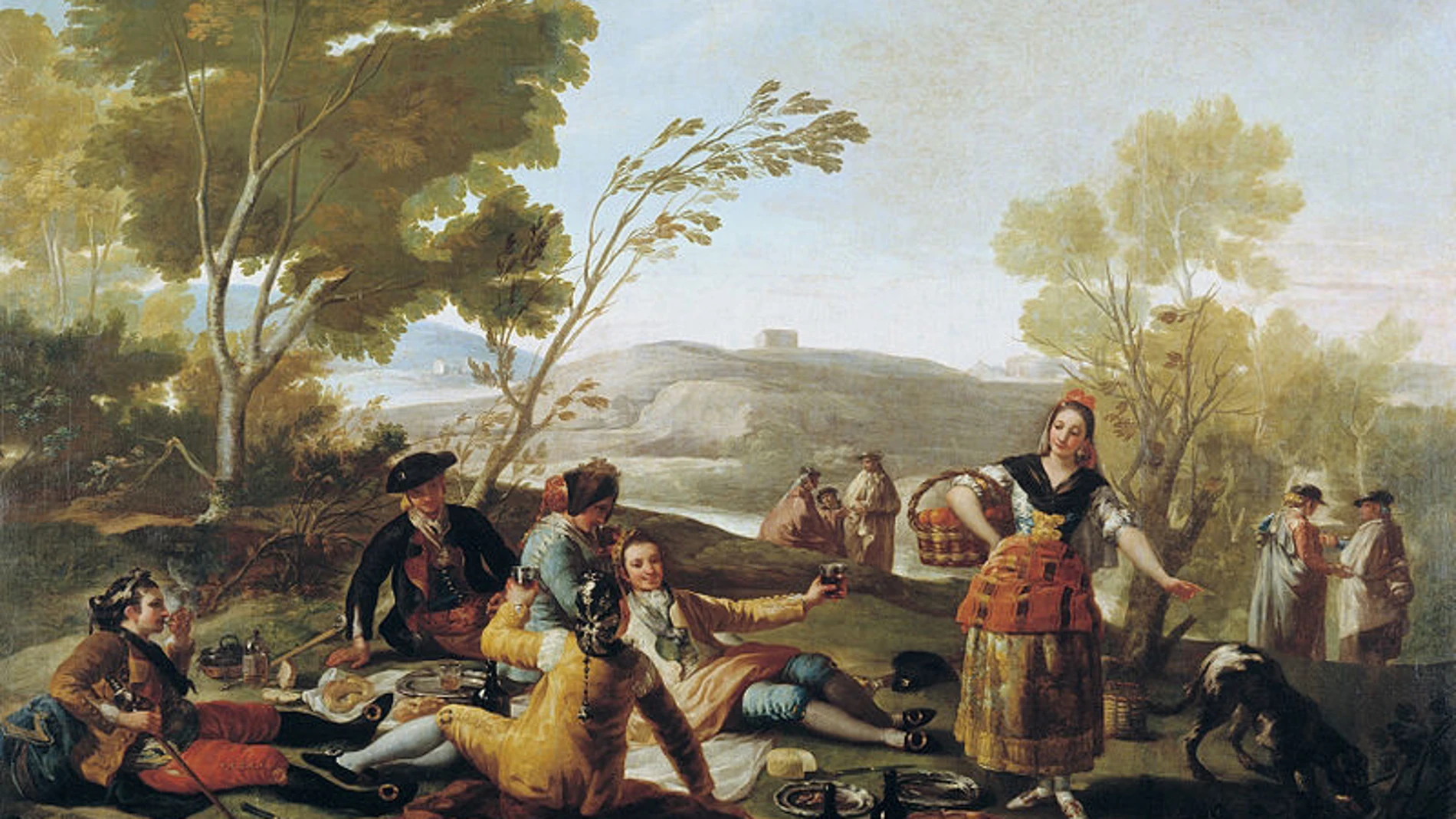 "La merienda a orillas del Manzanares", de Francisco de Goya