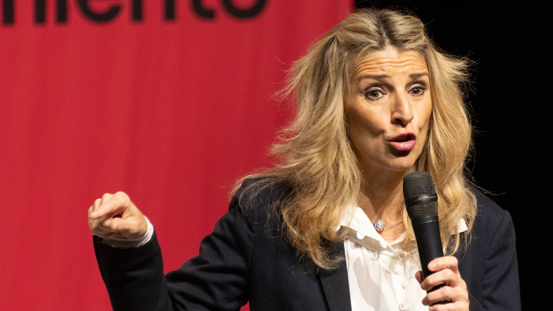 La vicepresidenta segunda del Gobierno y ministra de Trabajo, Yolanda Díaz, en la presentación de su plataforma Sumar