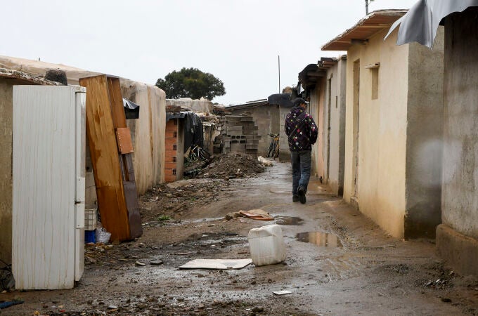 Imagen de archivo del pasado marzo de el asentamiento chabolista de 'El Walili' en Nijar, Almería