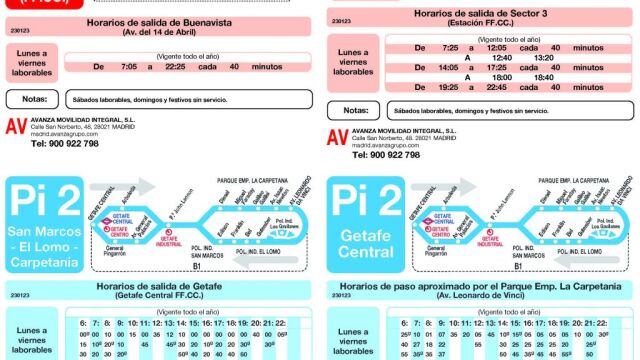 Nuevas líneas de autobuses en Getafe