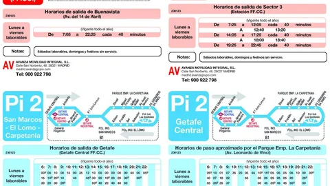 Nuevas líneas de autobuses en Getafe