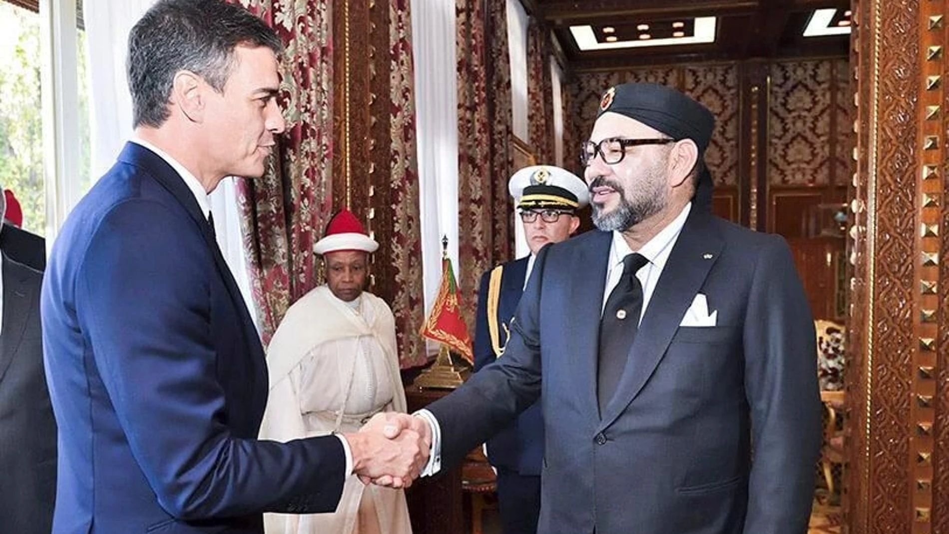 Pedro Sánchez y Mohamed VI durante una de sus últimas reuniones en Rabat