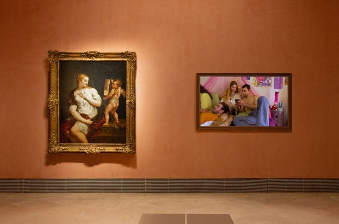 "Venus y Cupido", de Rubens, acompañado de un vídeo de Ana Esteve Reig, "Lobby"