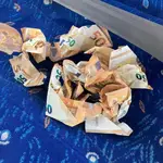 Billetes de 50 euros recogidos de la A-7 en Marbella