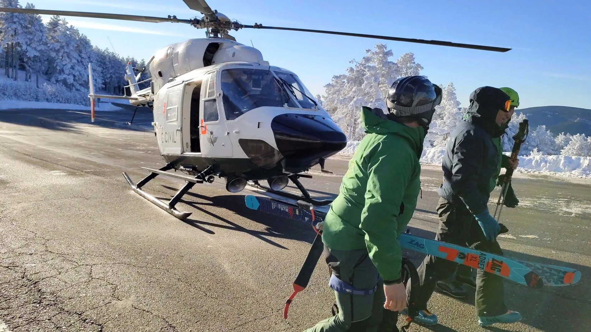 La Guardia Civil rescata a un montañero extraviado en la Sierra Cebollera en la provincia de Soria.
