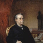 Retrato del político e historiador español Antonio Cánovas del Castillo 