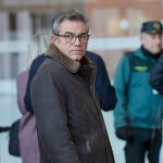 El ex consejero delegado de la empresa pública Ciegsa -dedicada a la construcción de centros educativos- Máximo Caturla a su llegada a la Ciudad de la Justicia de Valencia