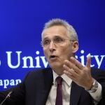 El secretario general de la OTAN, Jens Stoltenberg, en Tokio el pasado miércoles