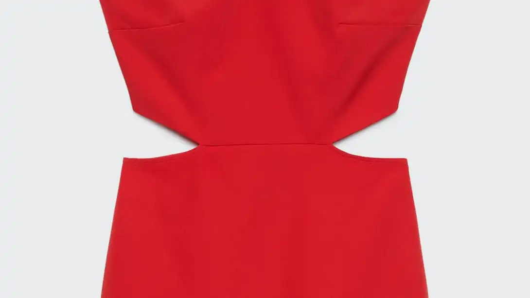VESTIDO CORTO HALTER CUT OUTS