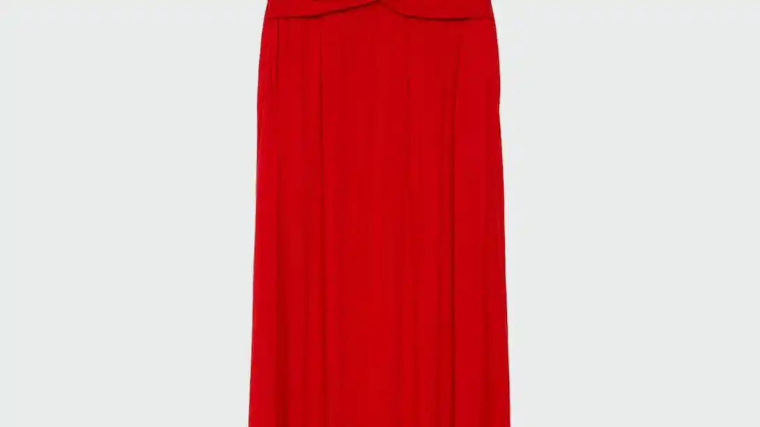 VESTIDO MIDI NUDO DELANTERO