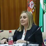 Marifrán Carazo, en el Parlamento de Andalucía. JUNTA