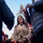La vicealcaldesa de Madrid, Begoña Villacís, asiste a la procesión de San Blas, patrón del barrio de Canillas