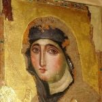 Este icono del siglo VII representa a María como Madre e intermediaria de los hombres