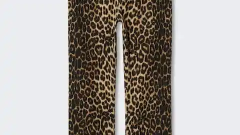 Jeans rectos animal print