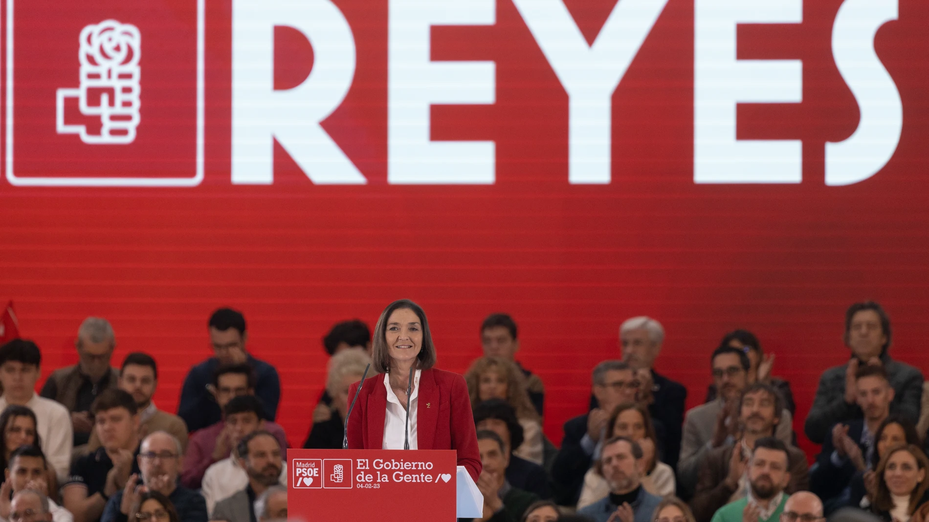 Presentación de Reyes Maroto como candidata por el PSOE a la alcaldía de Madrid.