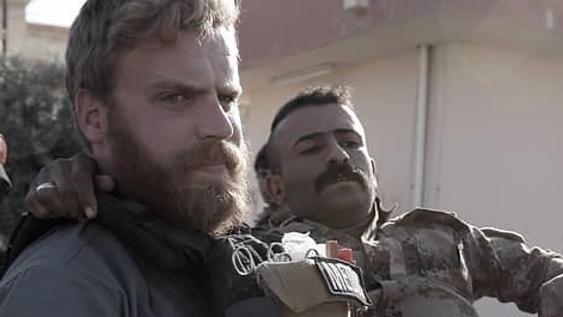 Pete Reed en una imagen de archivo mientras trabajaba en la batalla de Mosul como voluntario médico