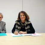Luis Amodio, presidente del Consejo de Administración de OHLA , y Ana Botella, presidenta de la Fundación Integra