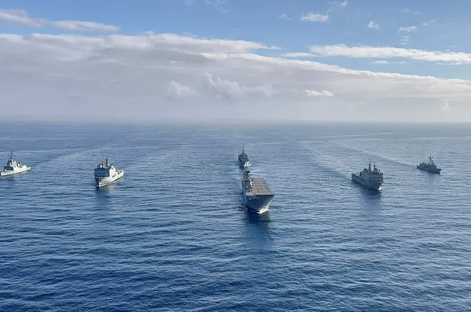 La Armada muestra su poder naval con el despliegue, por segunda vez este año, del Grupo de Combate Expedicionario Dédalo 23 