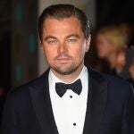 Actor Leonardo Di Caprio at the BAFTA 2016 film awards in London