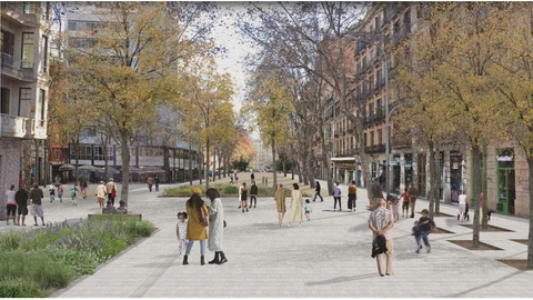 Colau quiere convertir la ronda Sant Antoni de Barcelona en una plaza