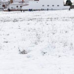 Paisaje cubierto por la nieve en Barracas, Castellón