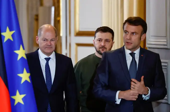 Macron y Scholz prometen apoyar a Ucrania 