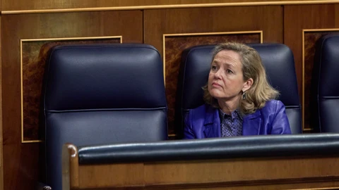 Nadia Calviño, ministra de Asuntos Económicos, en el Congreso