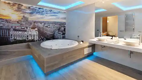 Detalle de una de las habitaciones de Hotel Mayorazgo, en Madrid