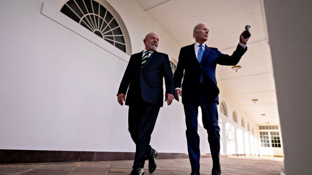 El presidente de EE UU, Joe Biden, recibe en la Casa Blanca a su homólogo brasileño, Lula da Silva