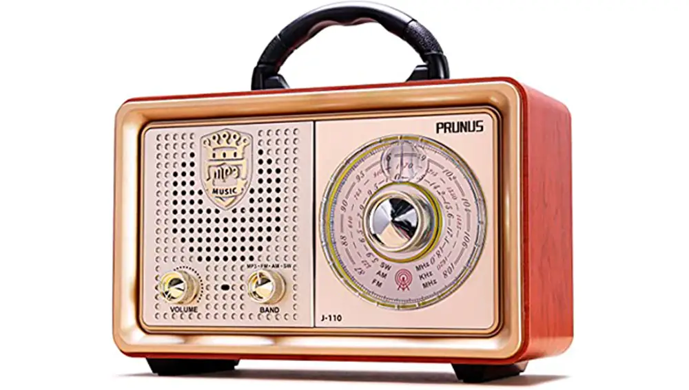 Radio Vintage Bluetooth de madera Prunus.